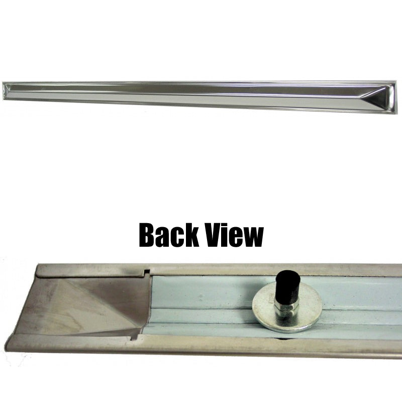 Stainless steel original style Peterbilt 379 extended hood hollow back grill bar