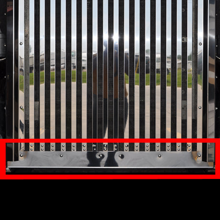 Kenworth w900L stainless steel lower grill filler trim