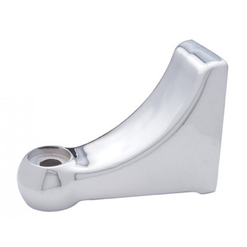 Polished aluminum L-shape Peterbilt 379 headlight arm brackets - PAIR