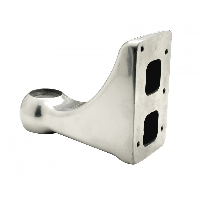 Polished aluminum L-shape Peterbilt 379 headlight arm brackets - PAIR