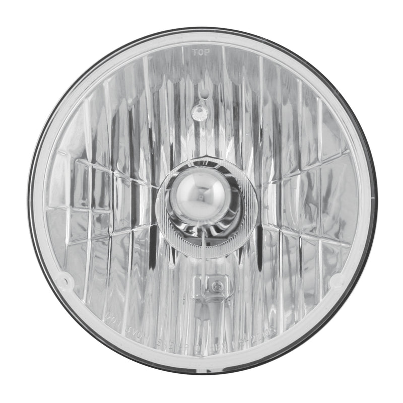 7" diameter single round headlamp only with H4 bulb