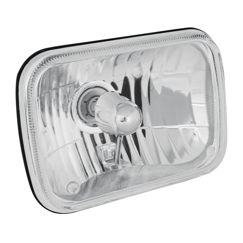 5" x 7" rectangular headlamp with high/low beam H4 bulb