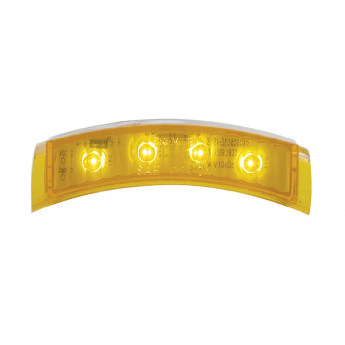 Amber 4 diode LED turn signal light for 7" Peterbilt headlight