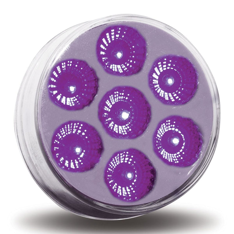 Dual Revolution Amber/Purple 2" round 7 diode LED marker light