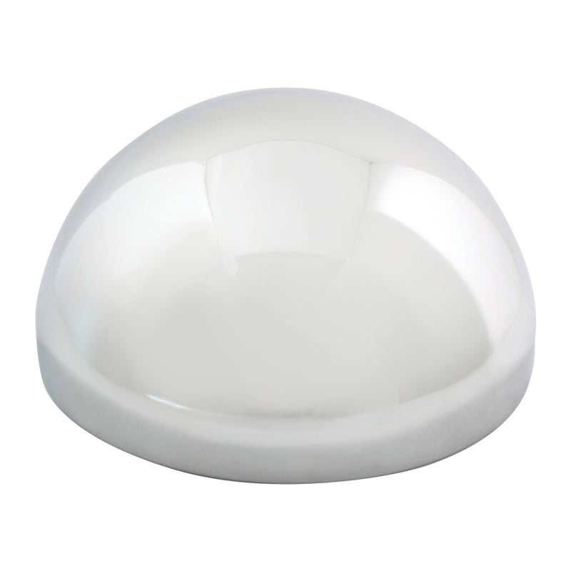 Chrome 8" diameter rear hubcap - full moon