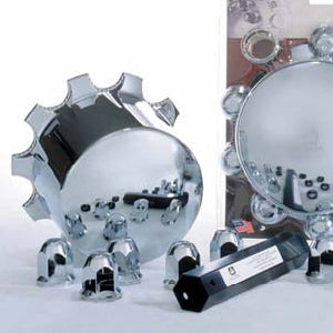 Alcoa chrome ABS plastic rear axle cover for 1.5" ball seat