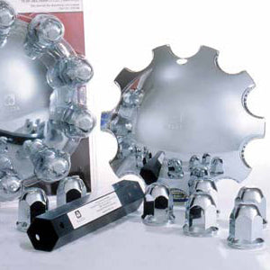 Alcoa chrome ABS plastic front axle cover for 33mm hub pilot