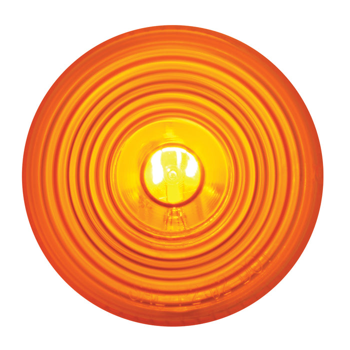 Amber 2" round incandescent marker/clearance light
