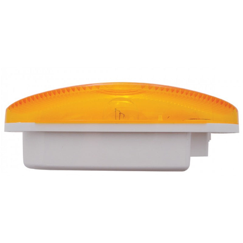 Amber oval incandescent turn signal light
