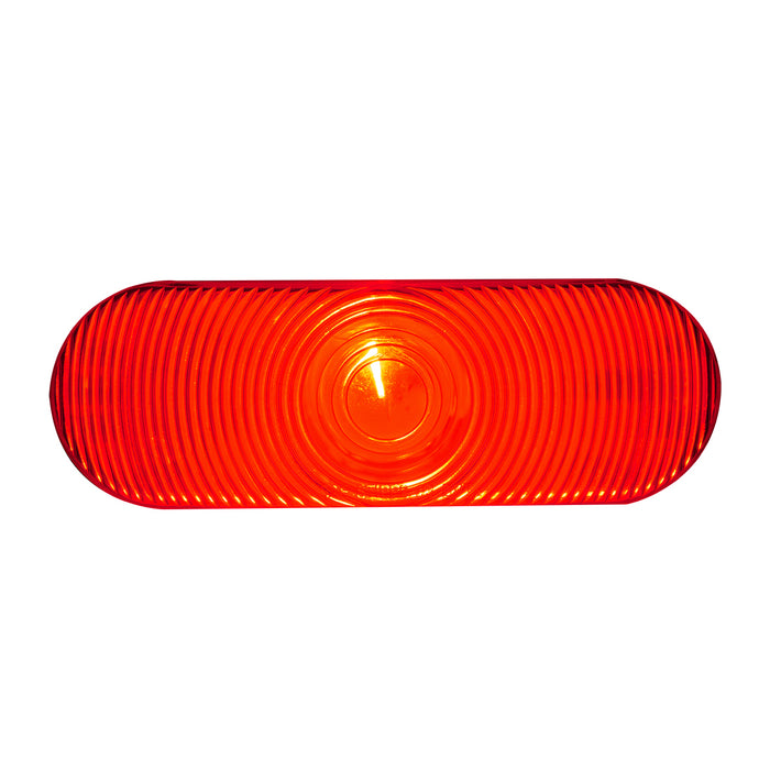 Red oval incandescent stop/turn/tail light
