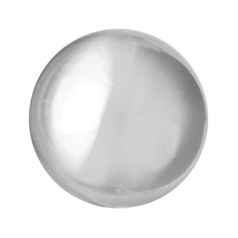 Chrome aluminum round gear shift knob with threaded insert - NO BASE