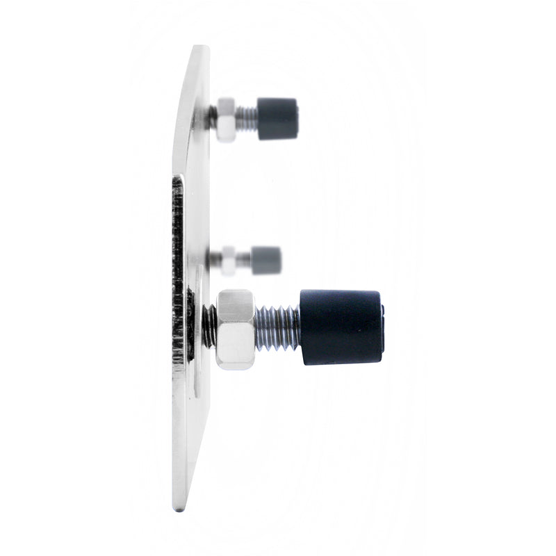 24" stainless steel mudflap weight with welded studs