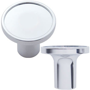 Chrome large tractor/trailer air brake valve screw-on knob