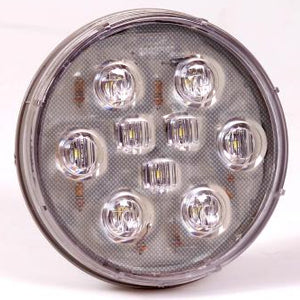 Maxxima White 4" round 9 diode LED backup reverse light