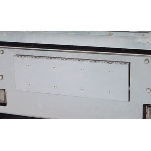 Peterbilt 379/Freightliner Classic dual license plate holder/single tow hook hole cover