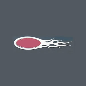 Peterbilt "Scorch" stainless steel logo trim - PAIR