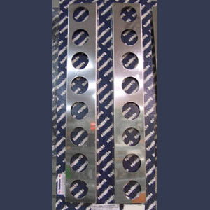 Peterbilt 1988-2005 15" Vortox "wide" rear air cleaner brackets w/16 round 2" light holes