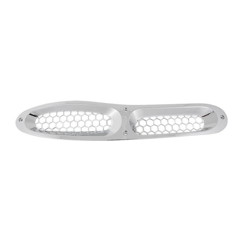 Freightliner Cascadia chrome plastic defroster vent - 2 openings