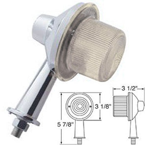 Amber 13 diode LED tanker honda marker light w/2-1/8" arm - CLEAR lens