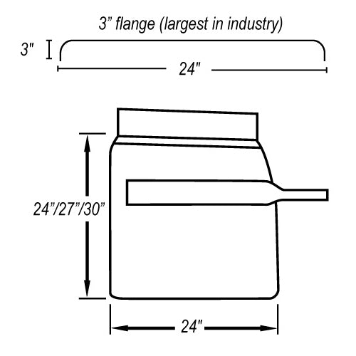Hogebuilt Standard 430 stainless steel quarter fender w/triangle arm -  PAIR