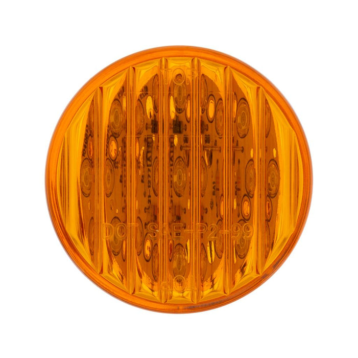 Amber 2" round 9 diode LED marker/clearance light