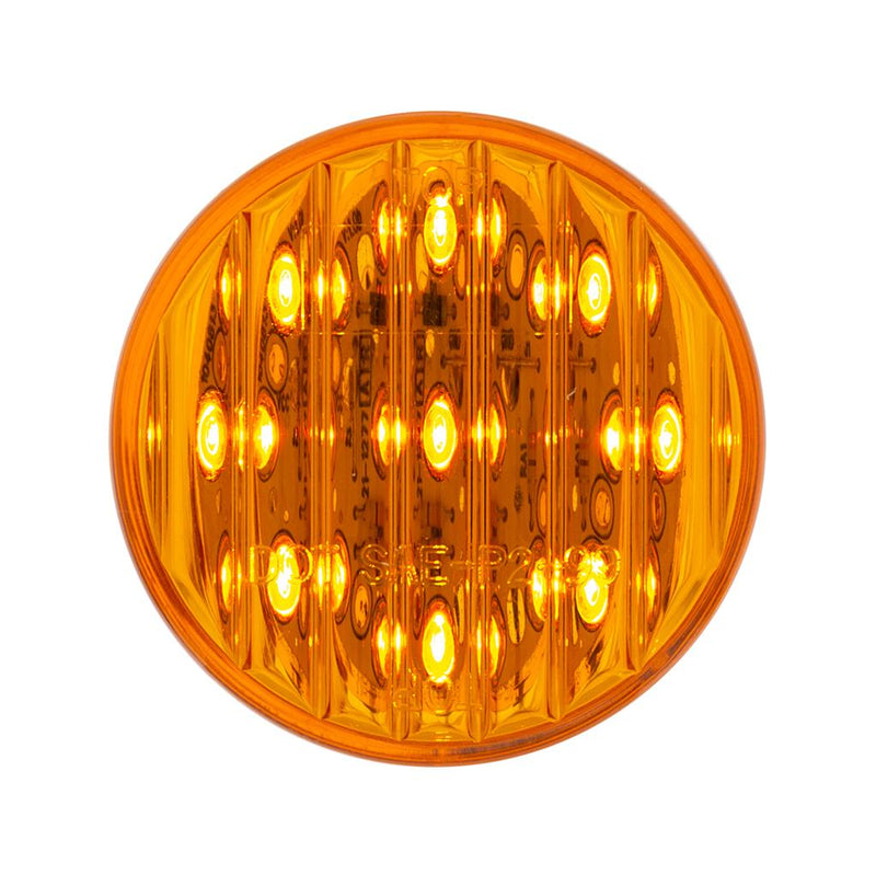 Amber 2" round 9 diode LED marker/clearance light