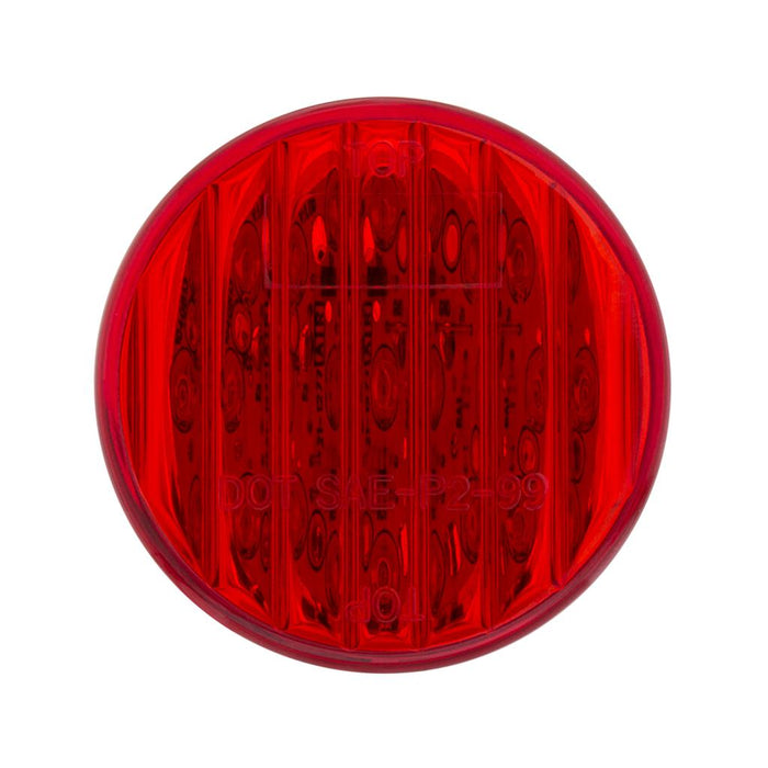 Red 2" round 9 diode LED marker/clearance light