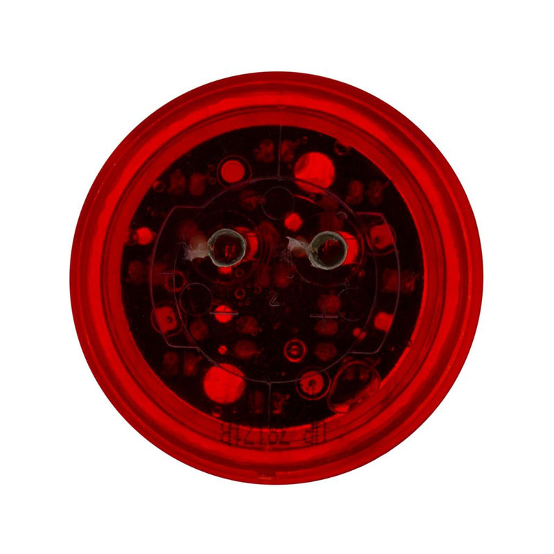 Red 2" round 9 diode LED marker/clearance light