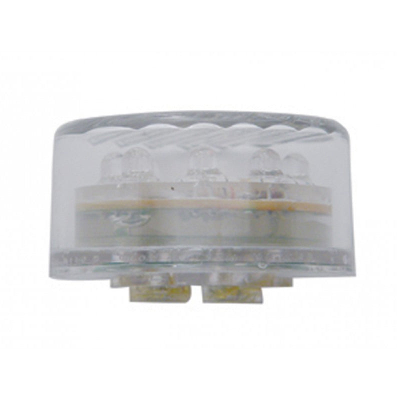 Red 2" round 9 diode LED marker/clearance light - CLEAR lens