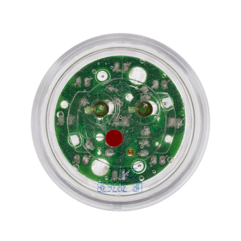 Red 2" round 9 diode LED marker/clearance light - CLEAR lens
