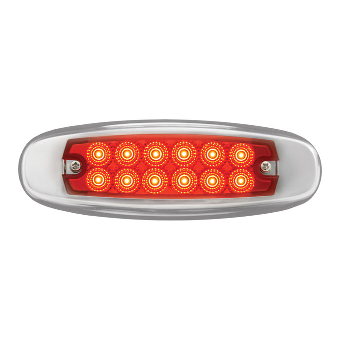 Spyder Red Peterbilt-style 12 diode LED ultra-thin marker light