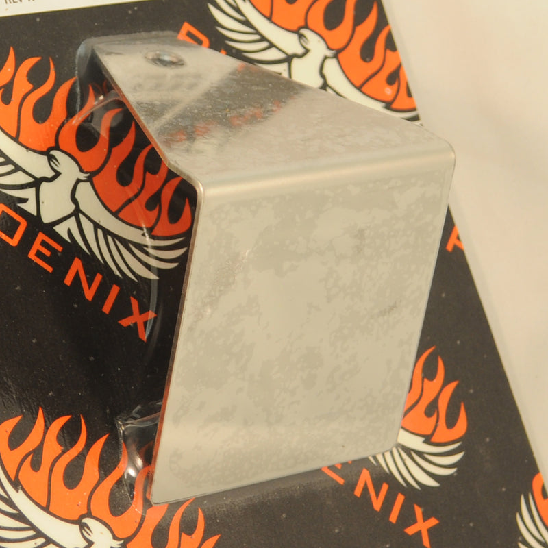 3" x 3" stainless steel permit panel bracket - exhaust clamp mount