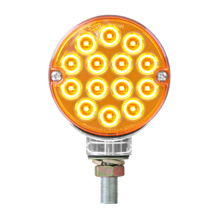 Pearl 3" Amber/Amber 14 diode LED pedestal turn signal light