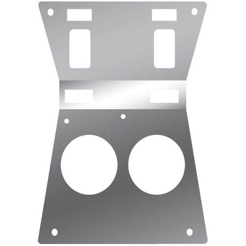 Kenworth -2004 stainless steel center console map light cover