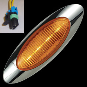 Panelite M1 Amber 4 diode LED marker light w/Packard-style plug