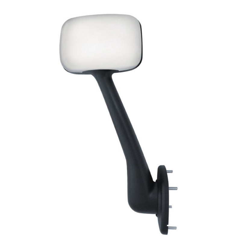 Freightliner Cascadia hood mirror assembly with chrome back - SINGLE