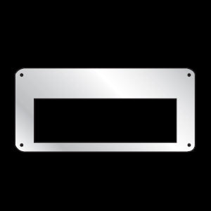 Freightliner FLD stainless steel CB radio cover plate for Cobra 29