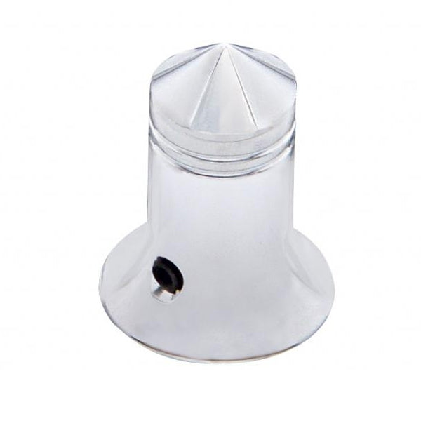 Chrome CB radio channel selector knob w/pointed end