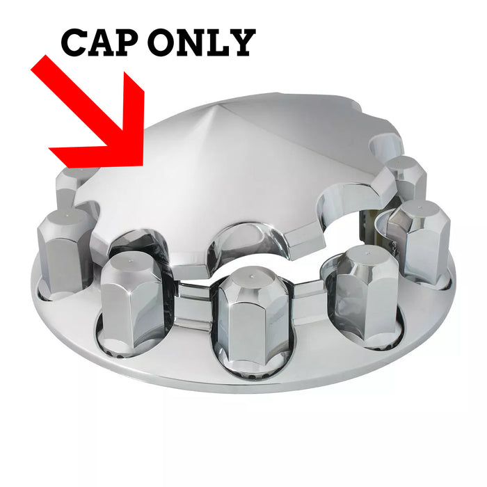 Chrome plastic pointed replacement center cap for "Premier" axle covers only