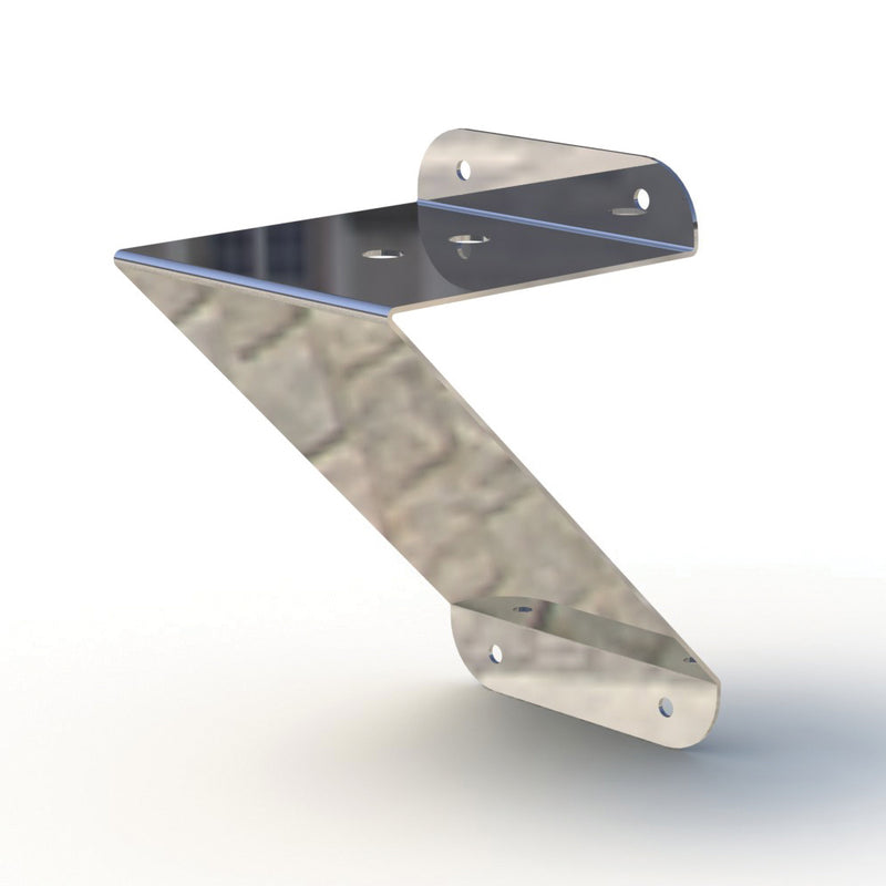 3.5" x 3.5" stainless steel beacon light mounting bracket