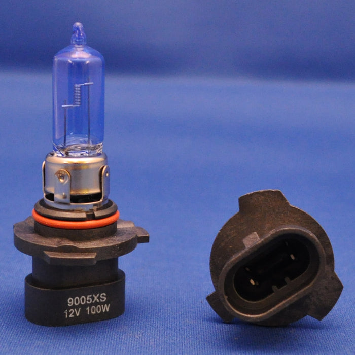 #9005xs halogen headlight bulb - PAIR, Icy Blue - 100 watt