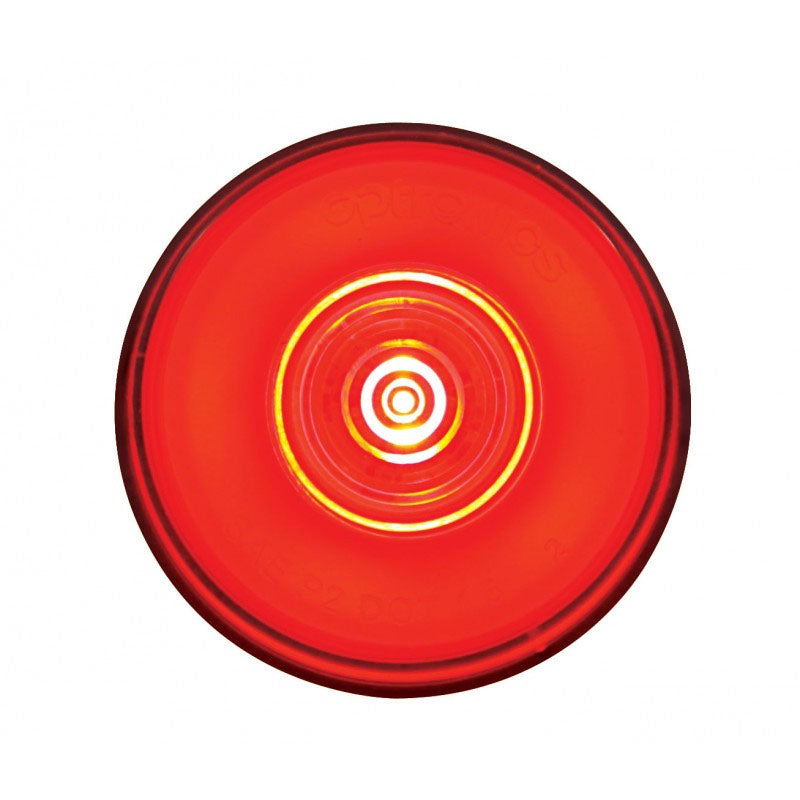 "Halo" Red 2" round 6 diode LED marker light