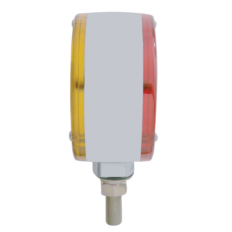Amber/Red 36 diode LED 4" round turn signal pedestal light w/reflector