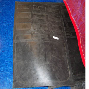24" x 40" heavy duty dump truck rubber mudflap
