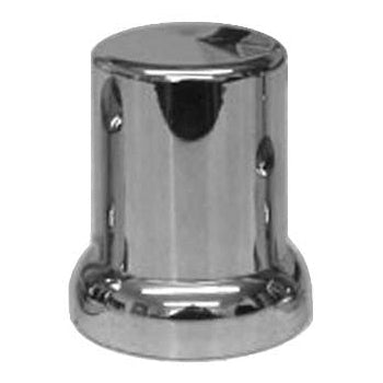 33mm chrome plastic push-on lug nut cover w/flange