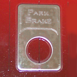 Woody's Kenworth stainless steel indicator light plate