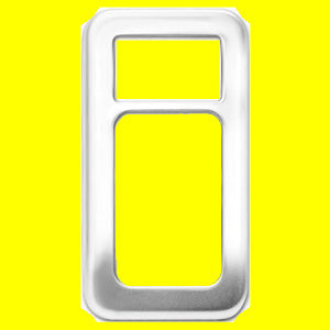 Woody's Freightliner stainless steel universal paddle switch plate