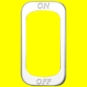 Woody's Freightliner Century stainless steel "On/Off" rocker bezel