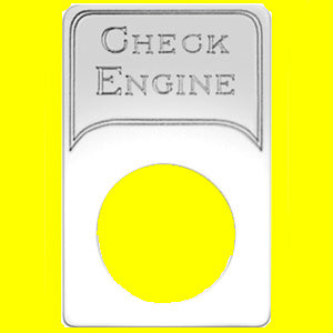 Woody's Kenworth stainless steel indicator light plate