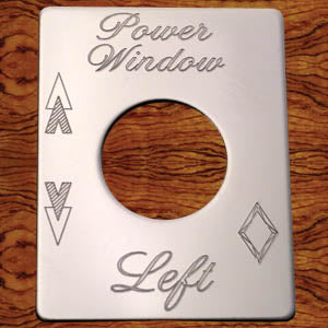 Rockwood Peterbilt stainless steel switch plate